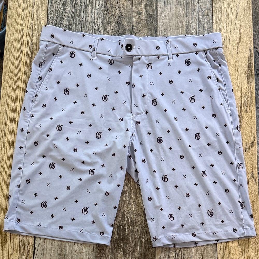 Greyson Light Gray Patterned Men's Shorts